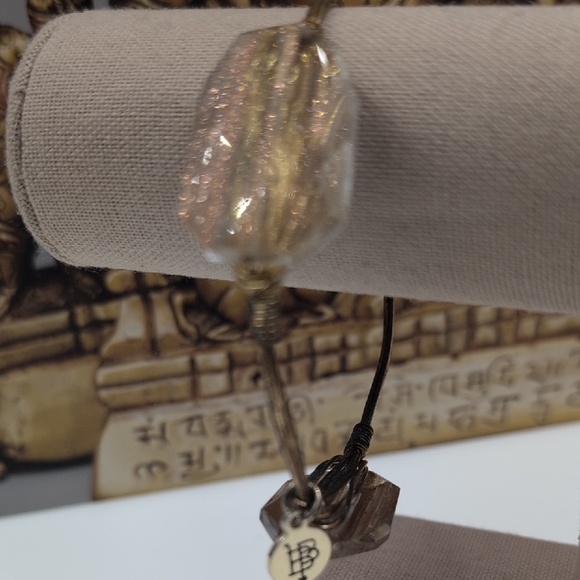 Bourbon and Bowties Gold and Brown Crystal Bracelet - Picture 7 of 7